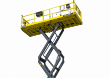 Piattaforme aeree verticali a pantografo su ruote GMG 3394 RT