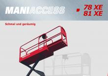 Piattaforme aeree verticali a pantografo su ruote Manitou 81 XE