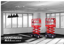 Piattaforme aeree verticali a pantografo su ruote ELS Lift Junior 5.5 SP