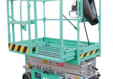 Piattaforme aeree verticali a pantografo su ruote Imer IM 4680 MC
