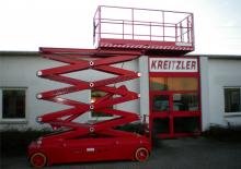 Piattaforme aeree verticali a pantografo su ruote Kreitzler KIB 12/087