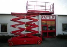 Piattaforme aeree verticali a pantografo su ruote Kreitzler KIB 12/195
