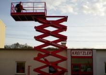 Piattaforme aeree verticali a pantografo su ruote Kreitzler KIB 20/163