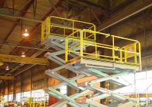 Piattaforme aeree verticali a pantografo su ruote Lift-A-Loft MP19-15
