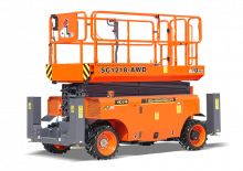 Piattaforme aeree verticali a pantografo su ruote Dingli SC1218-AWD