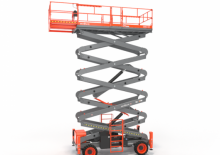Piattaforme aeree verticali a pantografo su ruote Skyjack SJ9664RT