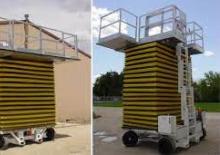Piattaforme aeree verticali a pantografo su ruote Lift-A-Loft SPWAPX12- SPL 