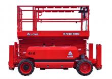 Piattaforme aeree verticali a pantografo su ruote LGMG  SR4069D