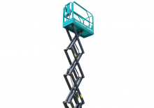 Piattaforme aeree verticali a pantografo su ruote Sunward SWSL 1008 DC