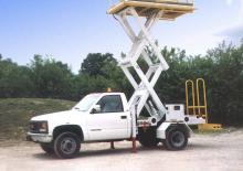 Piattaforme aeree verticali a pantografo su ruote Lift-A-Loft TMP-15 