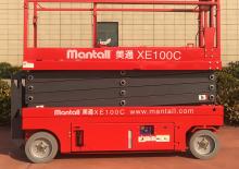 Piattaforme aeree verticali a pantografo su ruote Mantall XE-100C