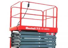 Piattaforme aeree verticali a pantografo su ruote Mantall XE-M80H