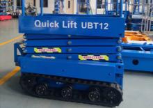 Piattaforme aeree verticali a pantografo cingolate AHI UBT12