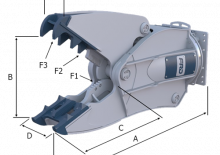 Pinze idrauliche per calcestruzzo ed acciaio FRD VM-7ER