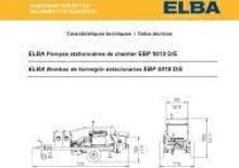 Pompe per calcestruzzo fisse Elba EBP 5018 D