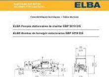 Pompe per calcestruzzo fisse Elba EBP 5018 E