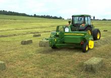 Presse per grandi imballaggi + Presse ad alta pressione John Deere 459