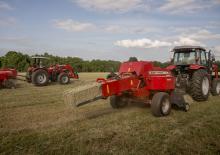 Presse per grandi imballaggi + Presse ad alta pressione Massey Ferguson SB 1840