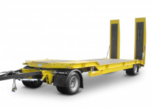 Rimorchio ribassato Schwarzmüller 2-axle low loader trailer with offset platform