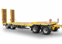 Rimorchio ribassato Schwarzmüller 4-axle low loader trailer with offset platform