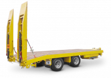 Rimorchio ribassato Schwarzmüller Centre-axle low loader trailer with straight platform