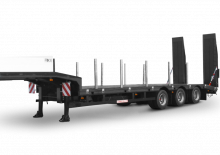 Semirimorchio a pianale ribassato Schwarzmüller 3-axle low loader semitrailer with offset platform - reinforced