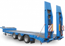 Semirimorchio a pianale ribassato Schwarzmüller 3-axle low loader semitrailer with offset platform