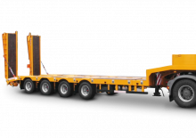 Semirimorchio a pianale ribassato Schwarzmüller 4-axle low loader semitrailer with offset platform - reinforced - extendible