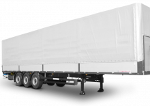 Semirimorchio piattaforma telone Schwarzmüller 3-axle platform semitrailer