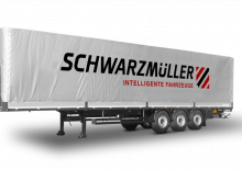 Semirimorchio piattaforma telone Schwarzmüller 3-axle sliding tarpaulin platform semitrailer - coil - combined transport