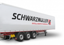 Semirimorchio piattaforma telone Schwarzmüller 3-axle ultralight sliding tarpaulin platform semitrailer - coil