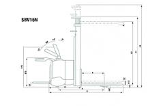 Stoccatori per pallet uomo in piedi Mitsubishi SBV 12 NI