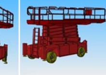 Piattaforme aeree verticali a pantografo su ruote PB PB S 170-24 E