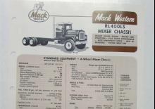Telaio rigido Mack RL491LS CA49 Cummins VB-210 6x2