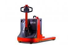 Transpallet elettr. a timone guida terra Linde MT20
