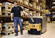 Transpallet elettr. a timone guida terra Caterpillar NPP16PD