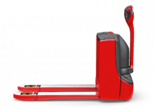 Transpallet elettr. a timone guida terra Linde T18