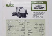 Trattori stradali Mack RM 4874 X CA49 ET477 4x2