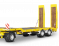 3-axle low loader trailer with offset platform
